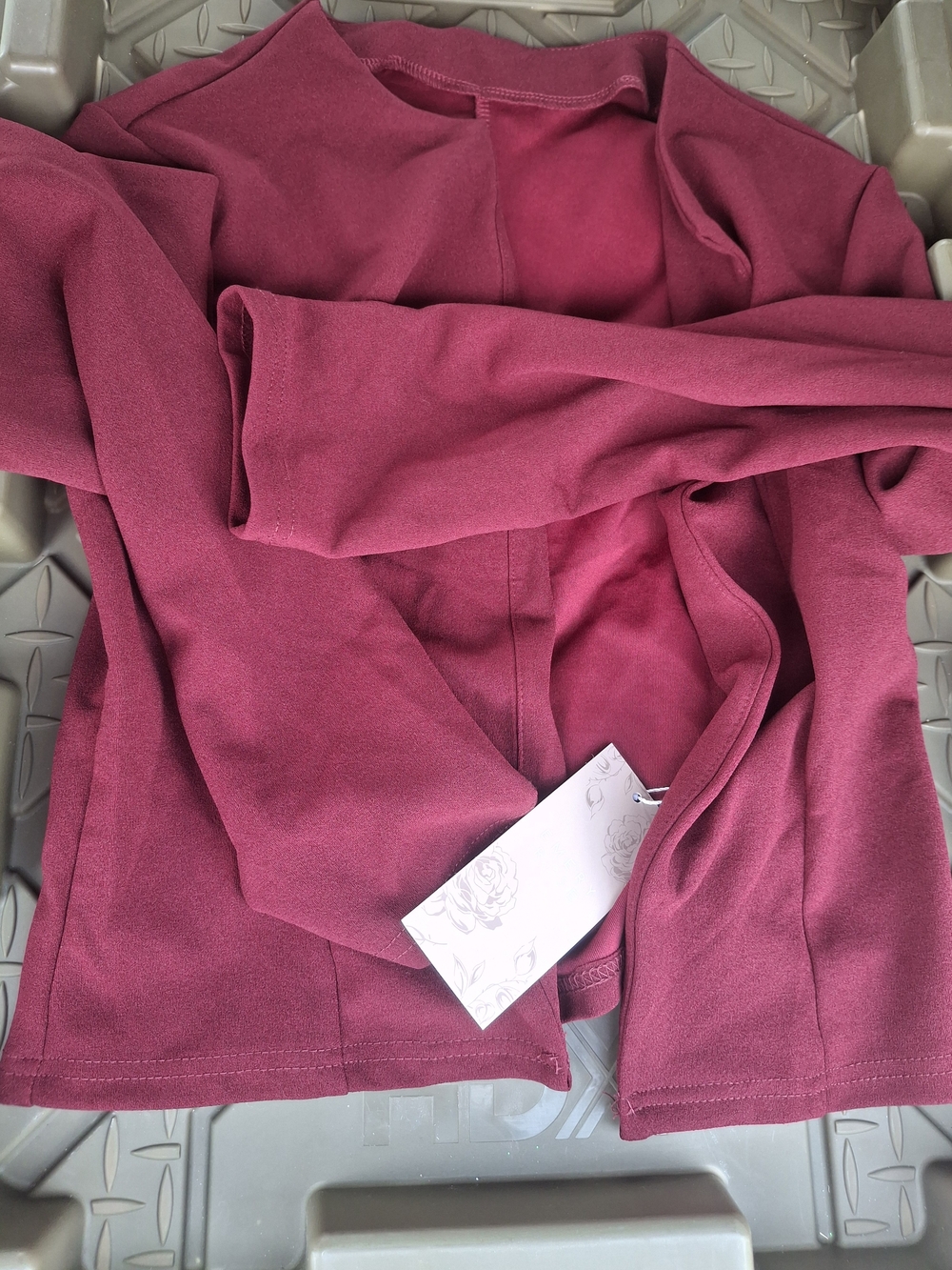 Women’s Open-Front Cardigan in Deep Rose Pink